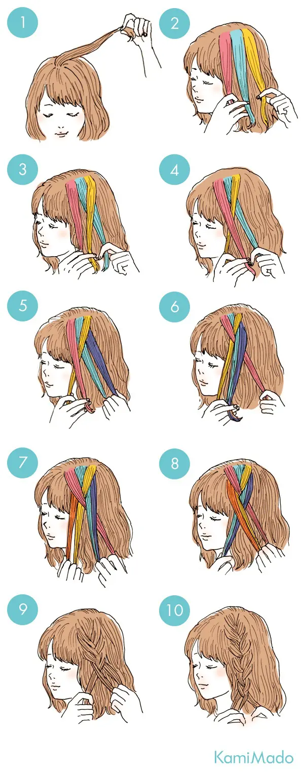 三 つ 編み やり方