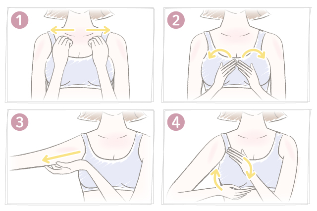 バストアップ　鎖骨下マッサージ